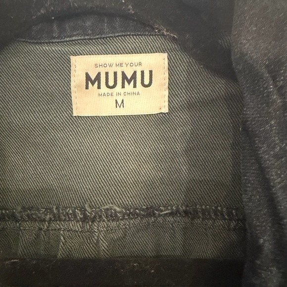 Show Me Your MuMu Dark Blue Denim dress - Picture 3 of 3